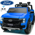 Image of Kids Electric Ride On Car Ford Ranger Blue