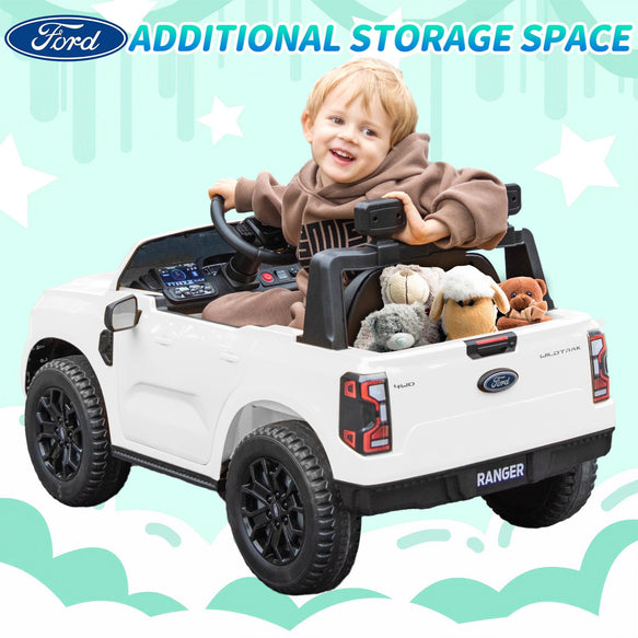 Kids Electric Ride On Car Ford Ranger White