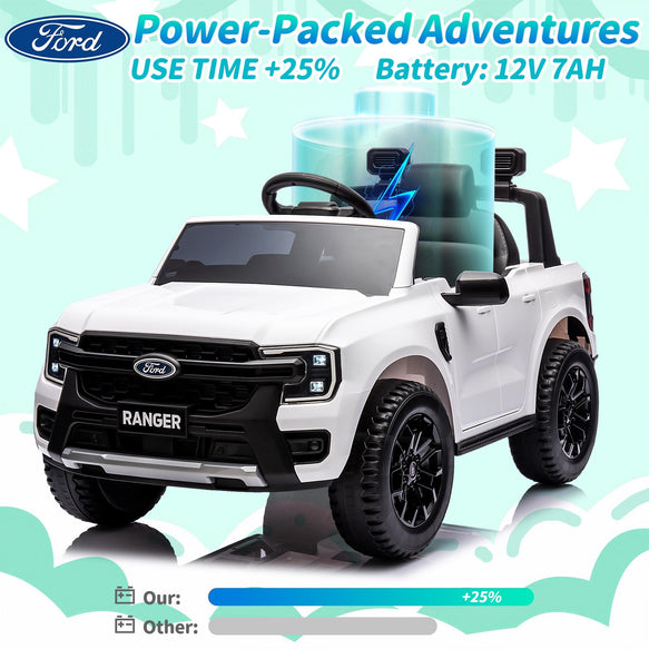 Kids Electric Ride On Car Ford Ranger White