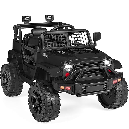 12V Kids Ride On Jeep Car w Parent Remote Control Black SA Scooter Shop