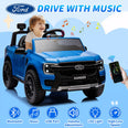 Image of Kids Electric Ride On Car Ford Ranger Blue