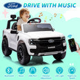 Image of Kids Electric Ride On Car Ford Ranger White