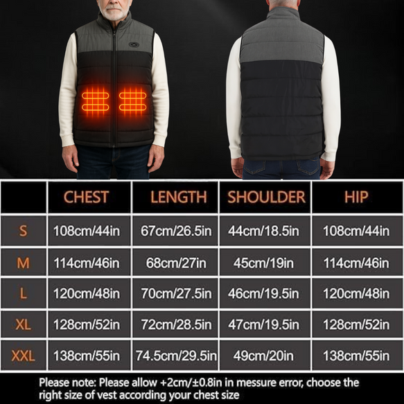 Heated Vest with USB Power Bank – Stay Warm Anywhere