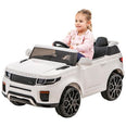 Image of Kids Electric Ride On Car 12v Land Rover Evoque Replica White