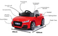 Image of Kids Electric Ride On Car Audi TT