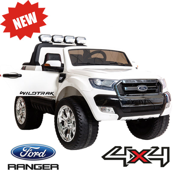Ford Ranger F650 (White) ride on car, 4 Wheel drive and Rubber tyres KIDS RIDE ON ELECTRIC CARS- SA SCOOTER SHOP