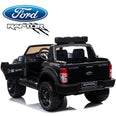Image of Demo *NEW*  Black Ford Raptor  - 2 seater kids electric ride on car rubber tyres