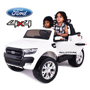 Ford Ranger F650 White - 2 Seater Kids Electric Ride On Car