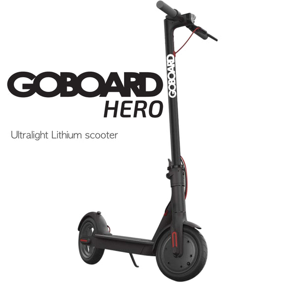 Goboard Hero - Ultralight Lithium electric scooter- BLK- 7.8AH Battery  25Km range