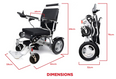 Image of IGO EZCHAIR lux model Lithium Electric Folding Wheelchair Mobility Scooter - NAPPI CODE:- 1128503001