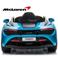 Image of Demo Mclaren 720P Supercar kids electric ride on car - Belize blue