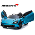 Image of Demo Mclaren 720P Supercar kids electric ride on car - Belize blue