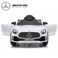 Image of Demo MERCEDES GTR 12V WHITE KIDS RIDE ON CAR