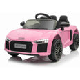 Image of Demo 12V Audi R8 kids electric ride on car - pink