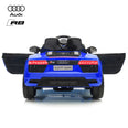 Image of Demo 12V Audi R8 kids electric ride on car - blue