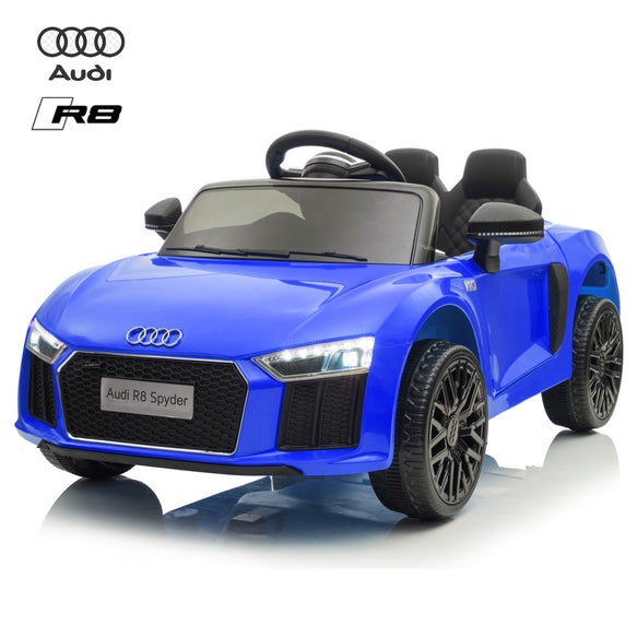 Kids Electric Ride On Car Audi R8 Blue 12V