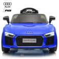 Image of Demo 12V Audi R8 kids electric ride on car - blue