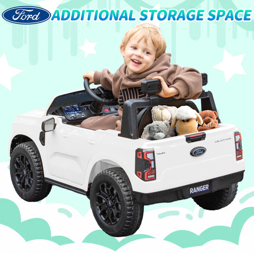 Kids Electric Ride On Car Ford Ranger White