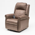 Image of EZ Lift Electric Recliner Chair | Shiatsu Massage & Heating | Adjustable Neck & Lumbar Support | Cocoa Colour