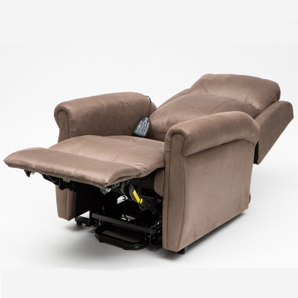 EZ Lift Electric Recliner Chair | Shiatsu Massage & Heating | Adjustable Neck & Lumbar Support | Cocoa Colour