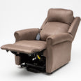 Image of EZ Lift Electric Recliner Chair | Shiatsu Massage & Heating | Adjustable Neck & Lumbar Support | Cocoa Colour