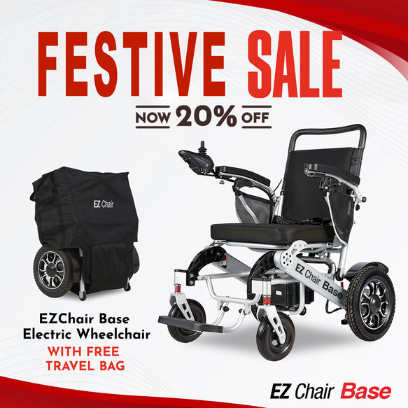 IGO EZCHAIR Base model Lithium foldable electric wheelchair - NAPPI 1146976001 |SAS2044