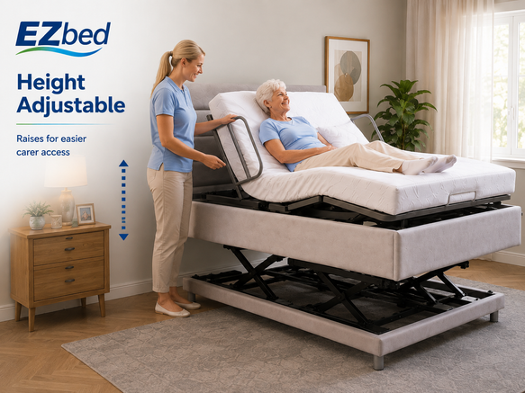 EZbed Adjustable Electric Bed – Comfort, Support & Independence