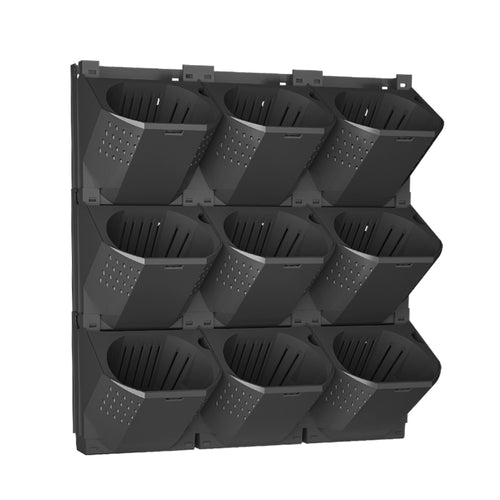 Vertical Wall Planter System - Stackable & Modular -Set of 3