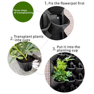 Vertical Wall Planter System - Stackable & Modular -Set of 3