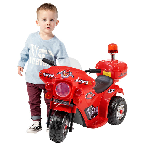 Demo Police motorcycle battery kids ride on car