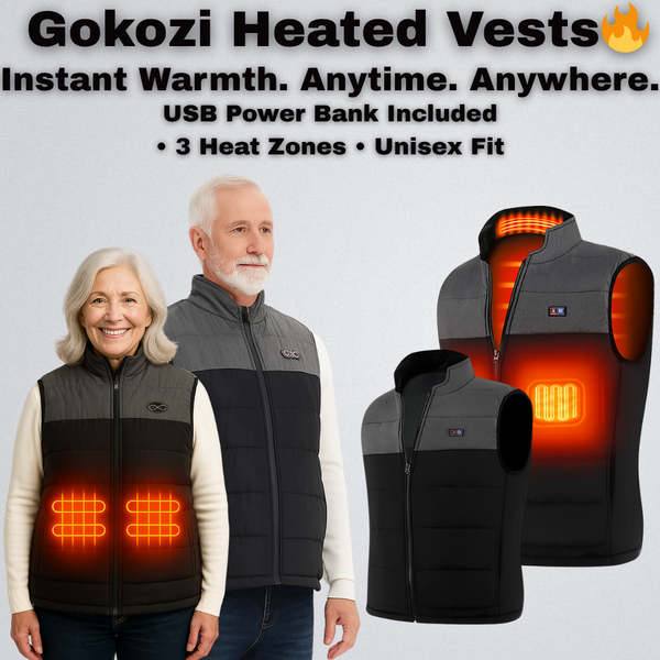 Heated Vest with USB Power Bank – Stay Warm Anywhere - SA Scooter Shop