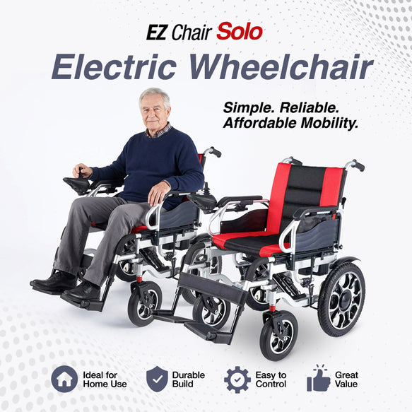 EZCHAIR Solo Electric Wheelchair – Affordable & Best Budget Option for Home Use