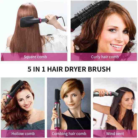 5 In 1 Hot Air Brush Set, Hair Dryer and Volumizer