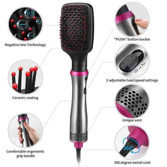 5 In 1 Hot Air Brush Set, Hair Dryer and Volumizer