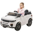 Image of Kids Electric Ride On Car 12v Land Rover Evoque Replica White