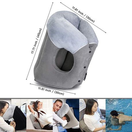 Napsac Fleecy Travel Pillow - Grey