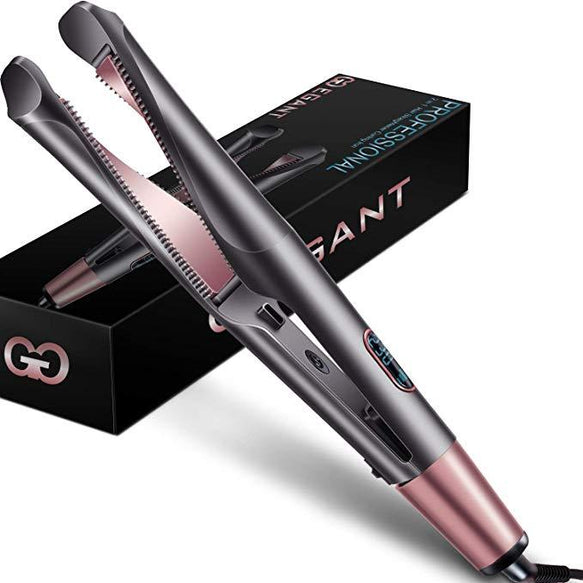 Hair Straightener & Curling, Tourmaline Ceramic Twisted Flat Iron