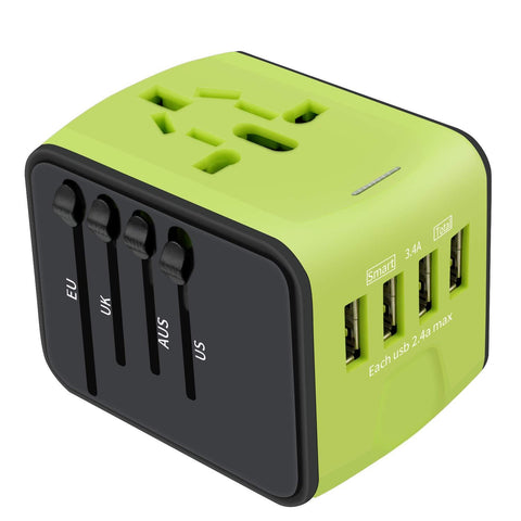 World Travel Adapter with USB Ports
