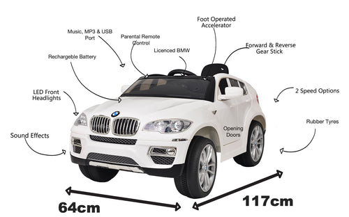 12V BMW X6 ride on kids electric car