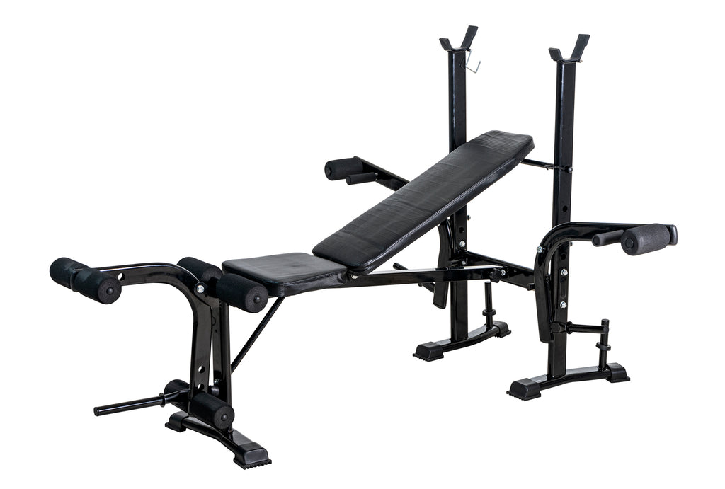 XL MUSCLE88 Bench Press Rack With Pulley System- Chest Flyes Leg Extension  Preacher Bicep Curls Olympic Weight Bench Workout Equipment For