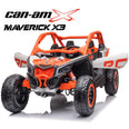 Image of Kids Electric Ride On Car Can Am Maverick 2 Seater 24V With Rubber Tyres