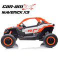 Image of Kids Electric Ride On Car Can Am Maverick 2 Seater 24V With Rubber Tyres