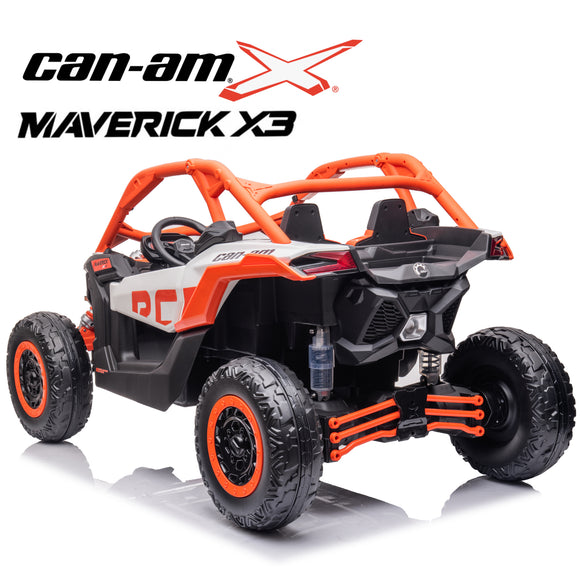 Kids Electric Ride On Car Can Am Maverick 2 Seater 24V With Rubber Tyres