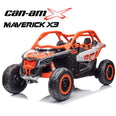 Image of Kids Electric Ride On Car Can Am Maverick 2 Seater 24V With Rubber Tyres