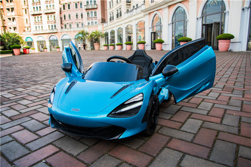 Demo Mclaren 720P Supercar kids electric ride on car - Belize blue