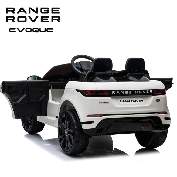 Kids Electric Ride On Car  Range Rover Evoque Coupè White