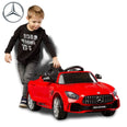 Image of Kids Electric Ride On Car Mercedes GTR Red 12V