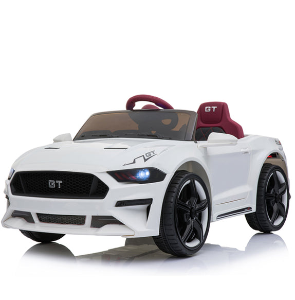 Demo 12V Mustang replica kids electric muscle ride on car - white