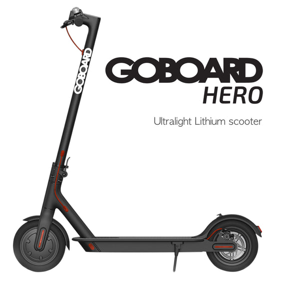 Demo Goboard Hero - Ultralight Lithium electric scooter- BLK- 7.8AH Battery  25Km range