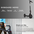 Image of Goboard Hero - Ultralight Lithium electric scooter- BLK- 7.8AH Battery  25Km range